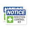 Signmission Infection Control Kit Sign With Symbol, 14 in W x Rectangle, Vinyl Decal OS-2PACK-NS-D-1014-L-13698 - alternate 1